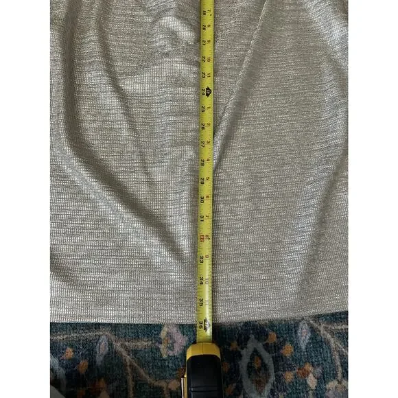 LAUREN RALPH LAUREN Plus Metallic Champagne Faux Wrap Cowl Neck Sheath Dress 16 - Picture 12 of 12